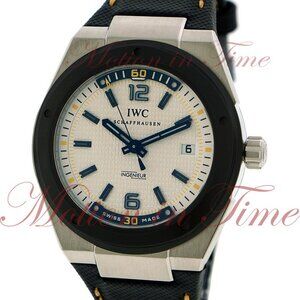 IWC Ingenieur Automatic Climate Action, White Dial, Black Ceramic Bezel